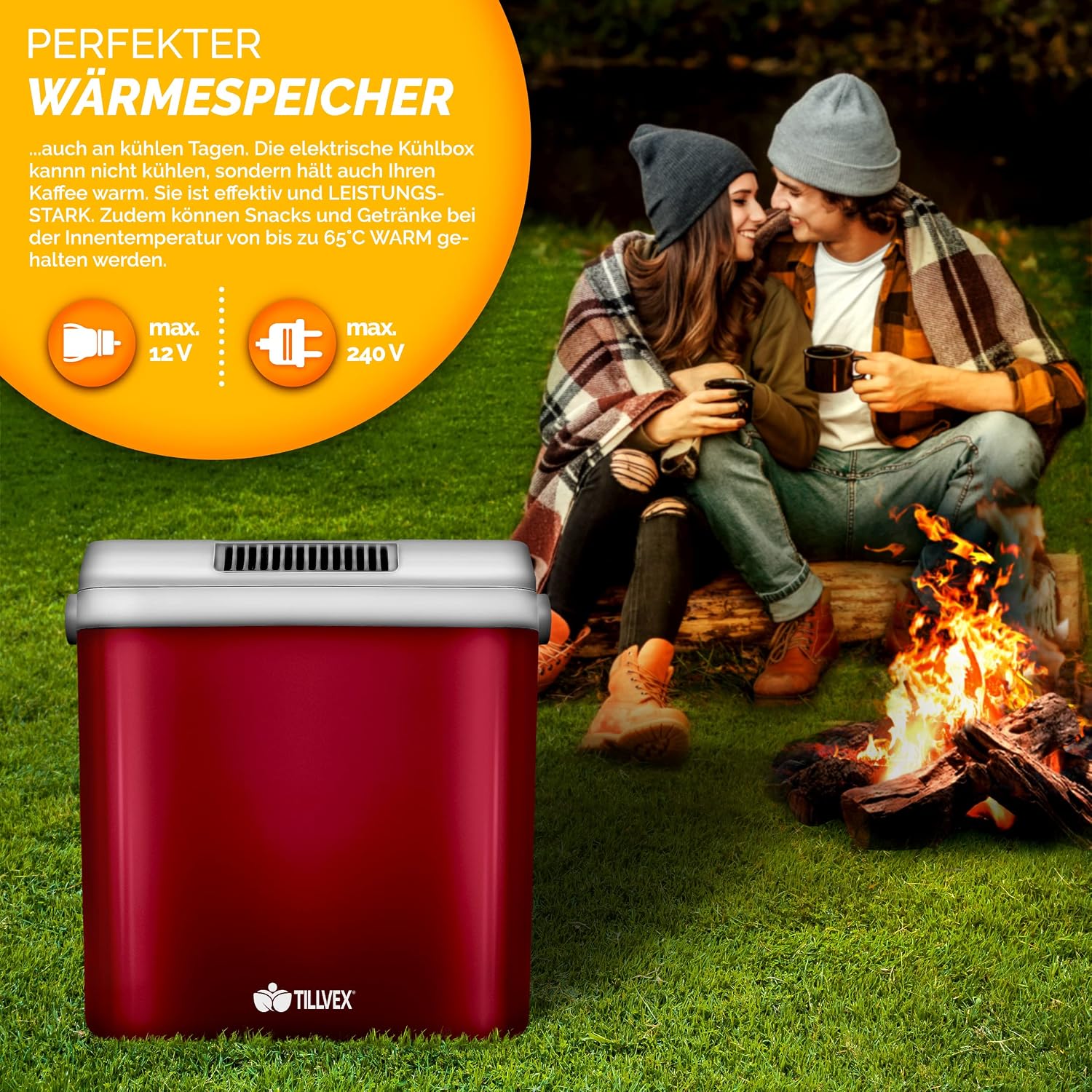 Thumbnail 6 de tillvex Kühlbox elektrisch 32L – Mini-Kühlschrank 230 V & 12 V (Kühlen & Wärmen) mit ECO-Modus