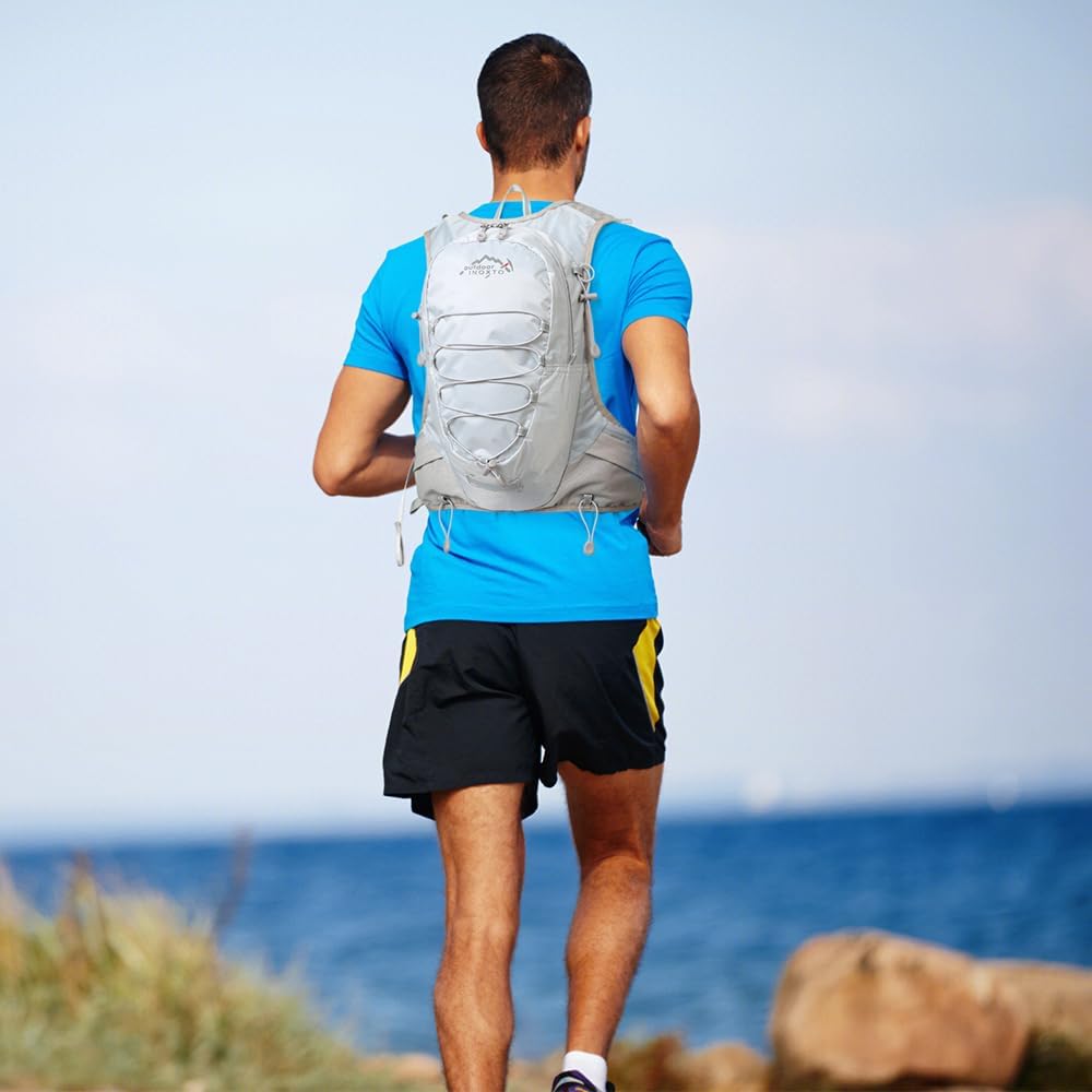 Thumbnail 6 de INOXTO Sport Wasserbeutel Weste mit 1,5 l Trinkblase – Unisex Outdoor-Weste für Running, Wandern und Radfahren