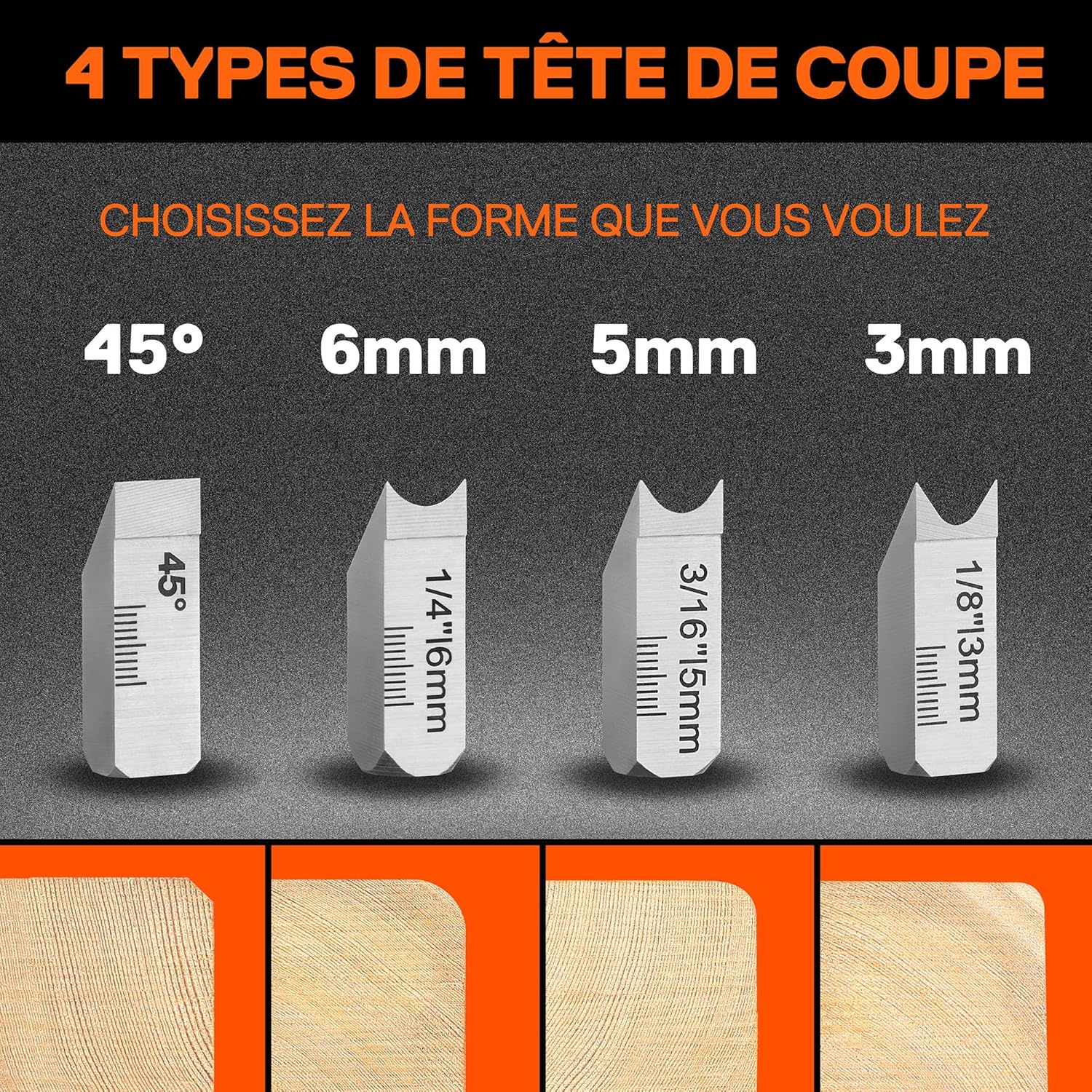 Thumbnail 4 de JORGENSEN Raboteuse d'angle 45° 4/5/6 mm