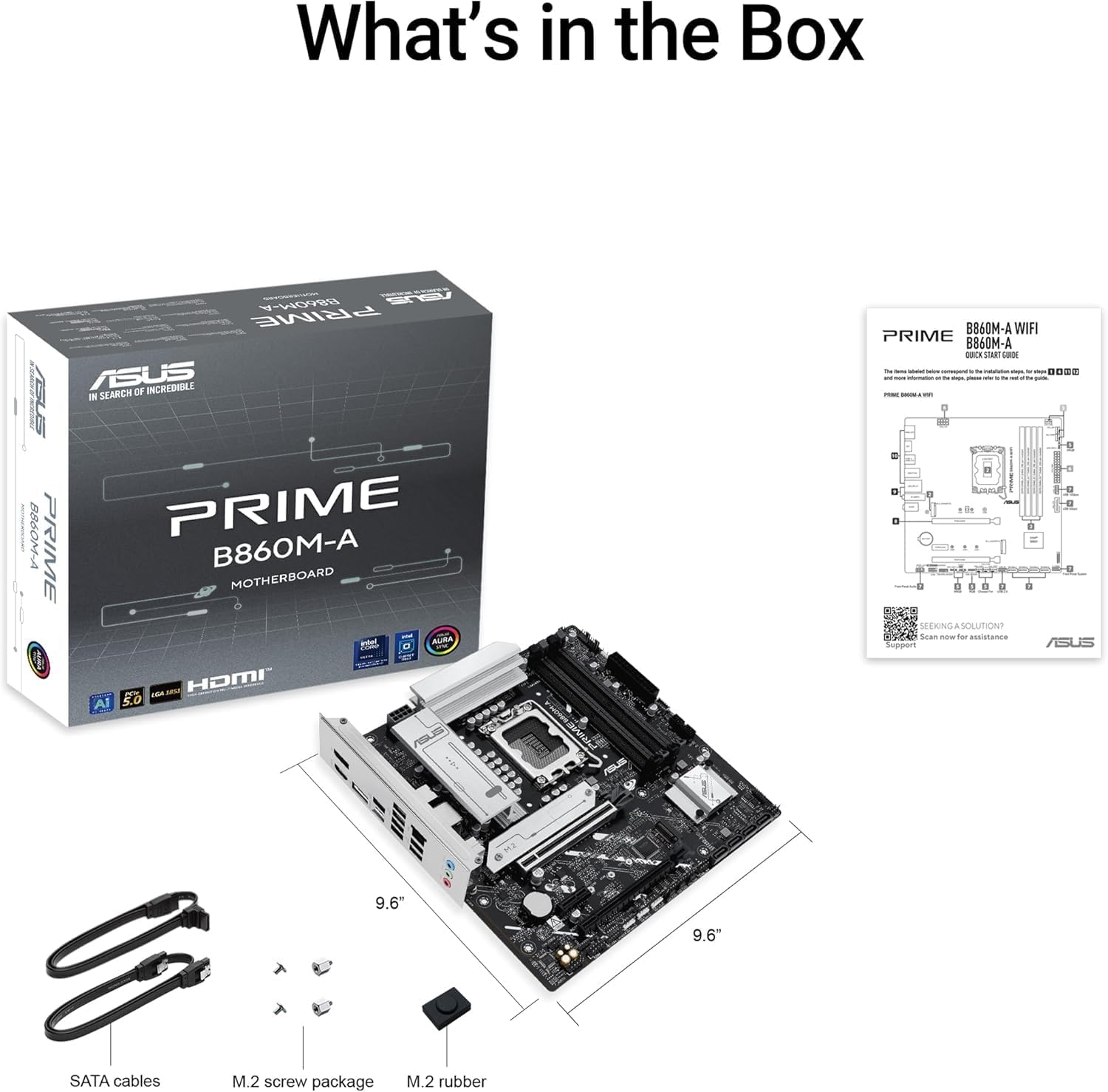 Thumbnail 6 de ASUS PRIME B860M-A-CSM マザーボード B860・LGA1851・DDR5対応 microATX