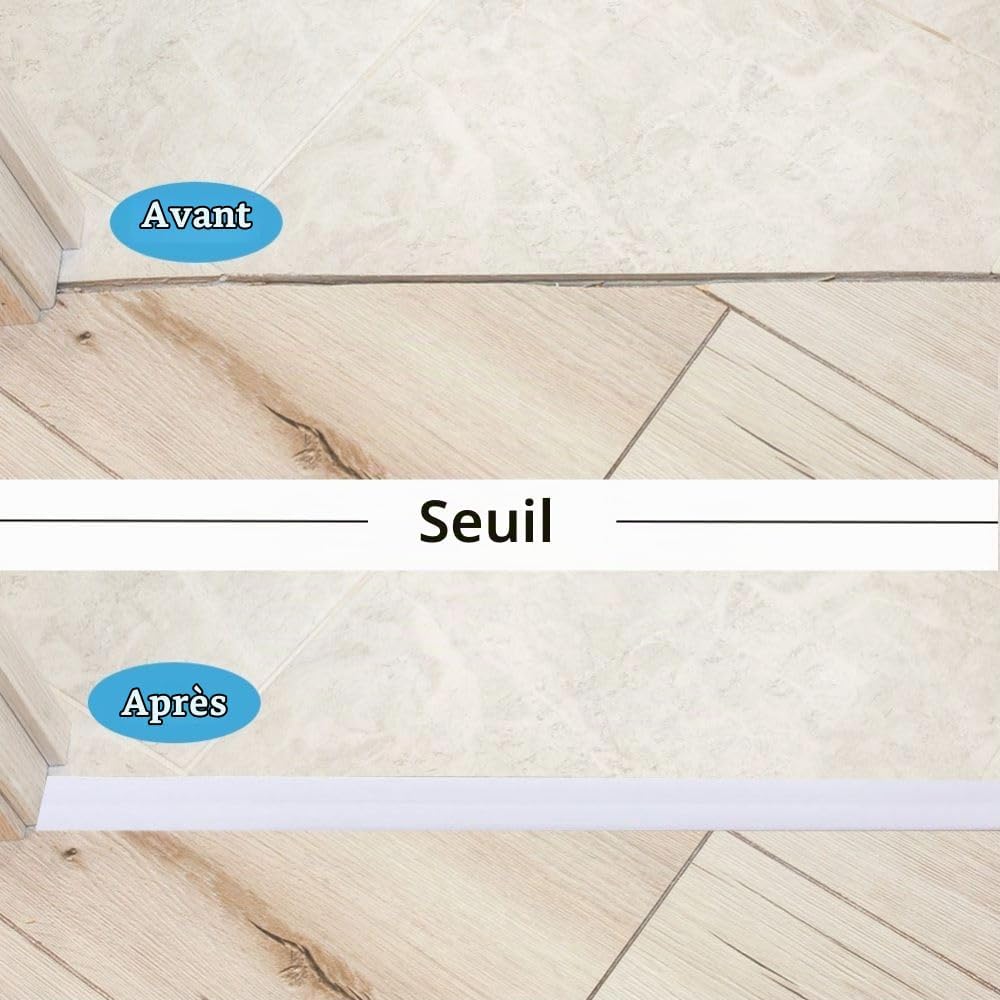 Detalle 1 de Zayejod YT31003 pvc-hoeklijst, zelfklevend, waterbestendig, 5 m, wit