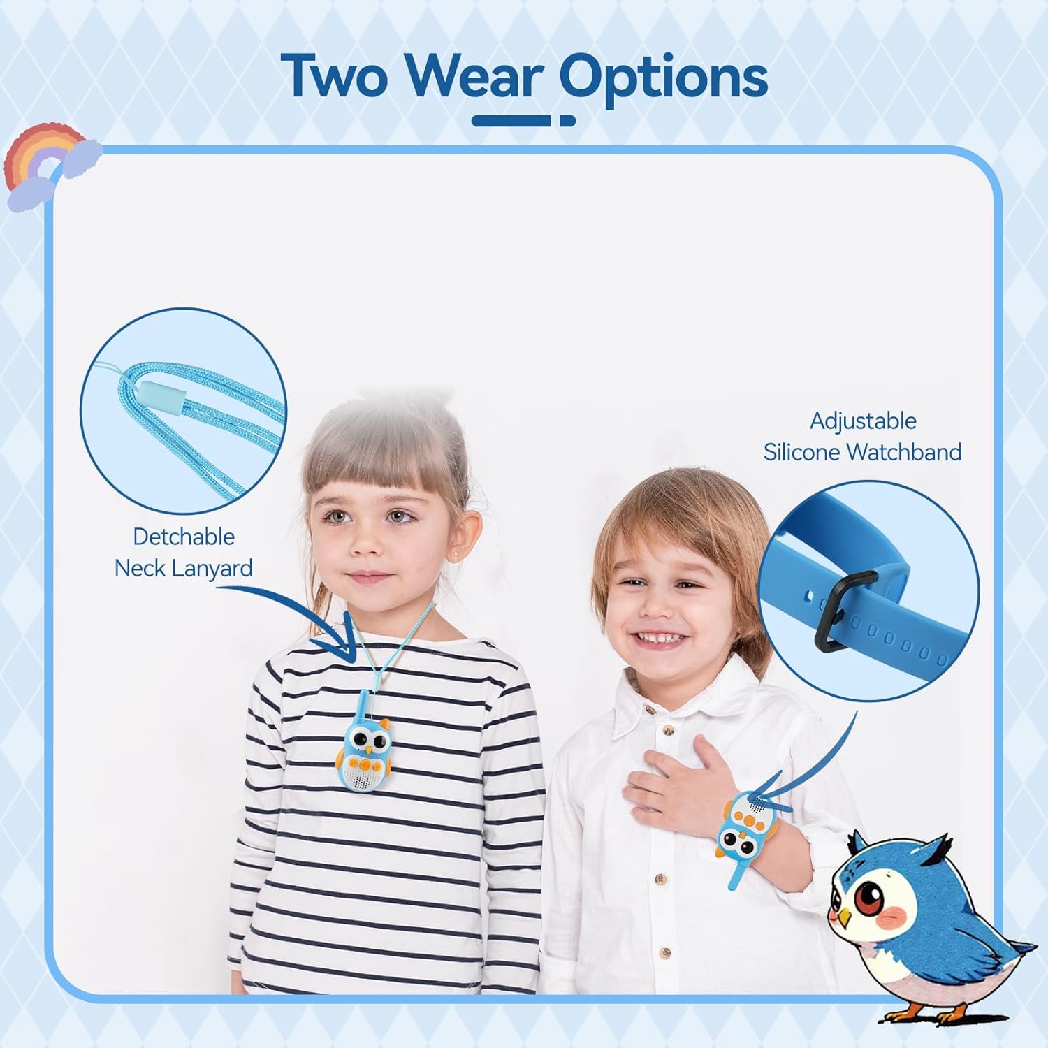 Thumbnail 1 de Retevis RT30W Walkie Talkie Bambini (RT30W) ricaricabili con occhi LED