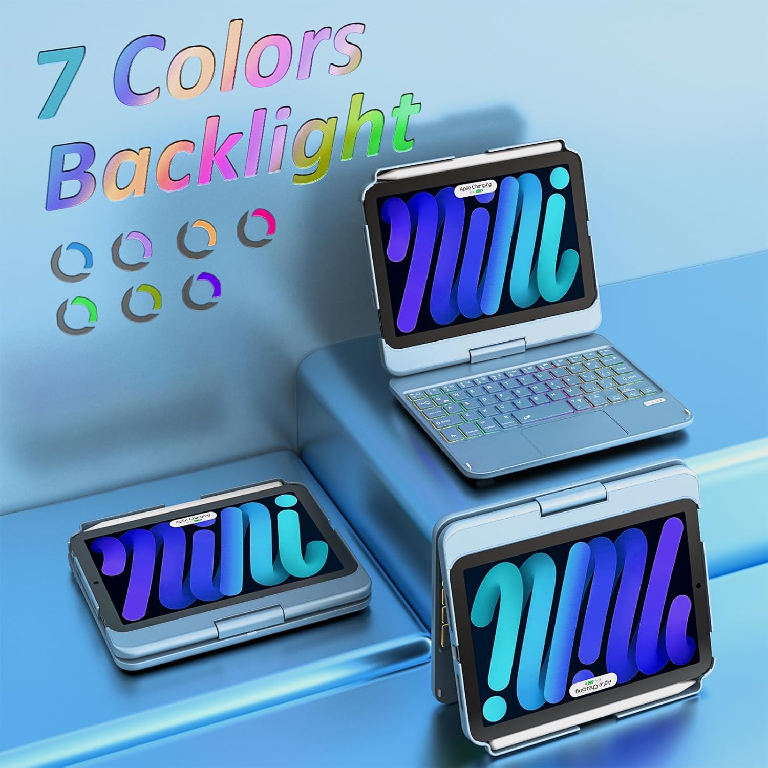 Thumbnail 6 de TaIYanG Keyboard Case for iPad mini 7 A17 Pro, 8.3" 🧑