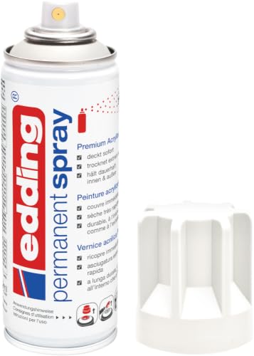 Detalle de edding 5200 Permanent Spray verkehrsweiß matt – 200 ml