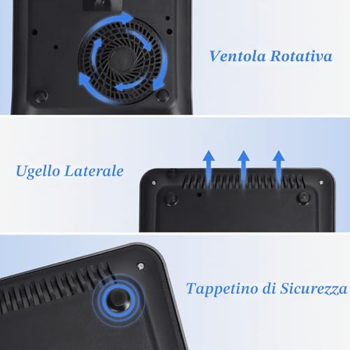 Thumbnail 6 de Aigostar Piastra a induzione portatile 1 Fuoco 2000W: potenza, praticità e sicurezza in un formato compatto