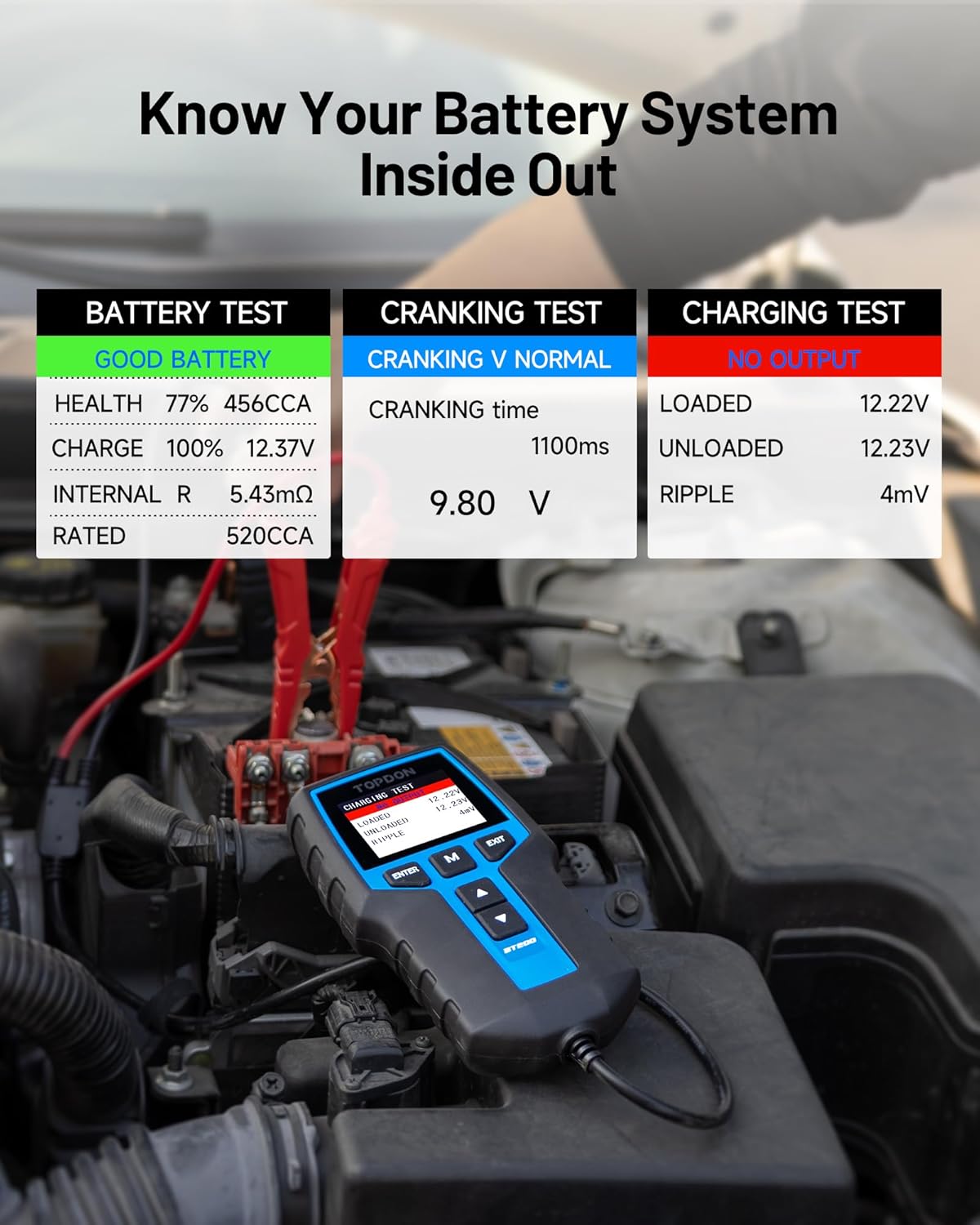 Thumbnail 2 de TOPDON Car Battery Tester BT200