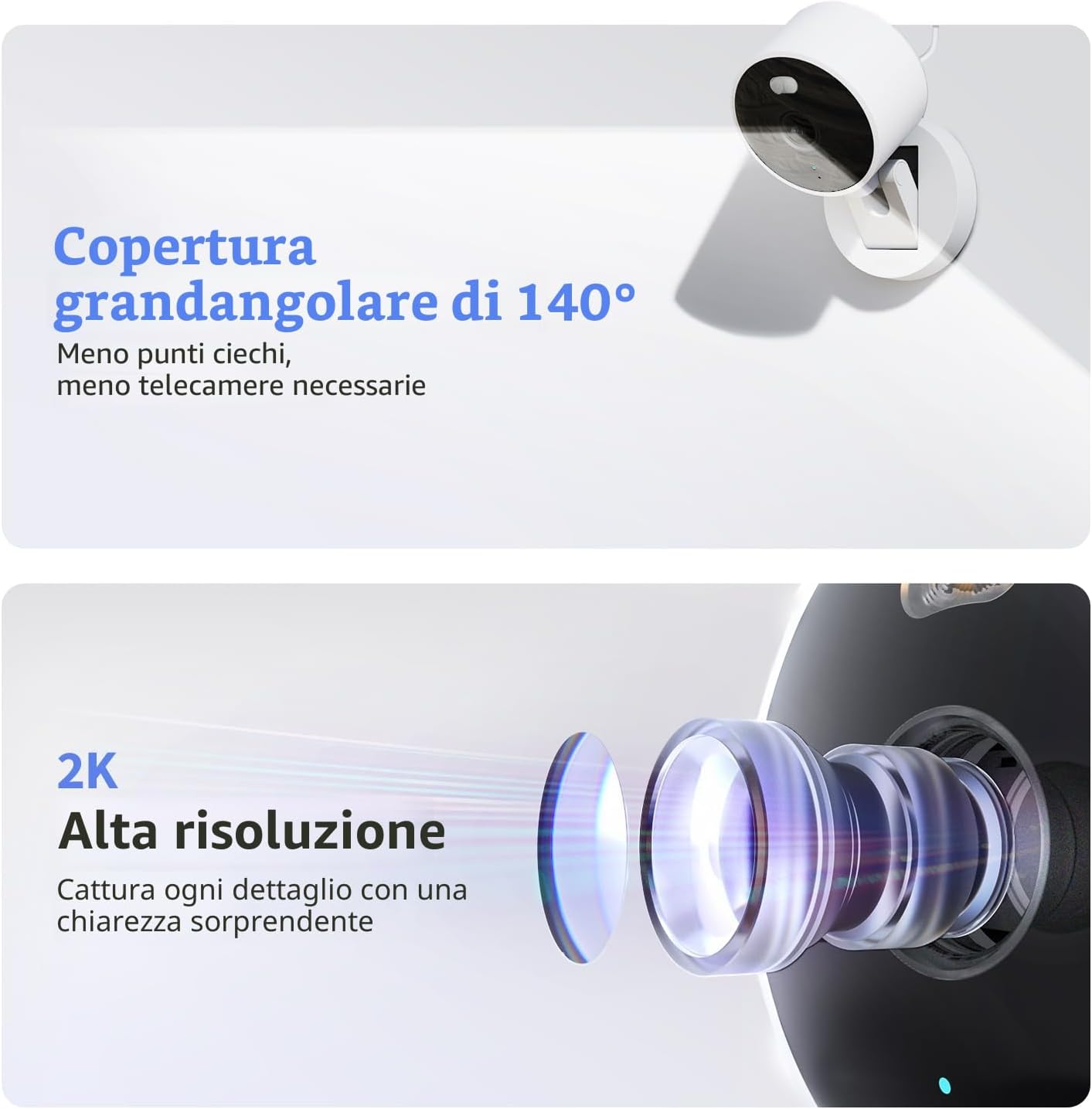 Thumbnail 1 de Aqara G100, telecamera di sicurezza 2K per interni ed esterni con HomeKit Secure Video e Wi‑Fi 6
