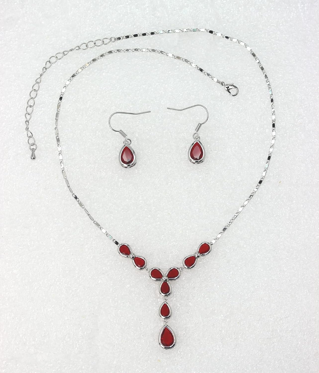 Detalle de Faship Necklace and Earring Set with CZ Crystals
