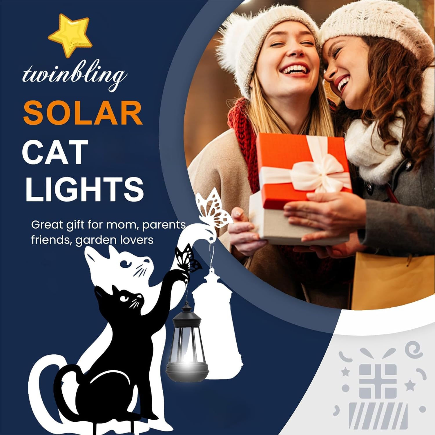 Thumbnail 2 de Twinbling Black Cat Yard Decorations Outdoor with Solar Lights
