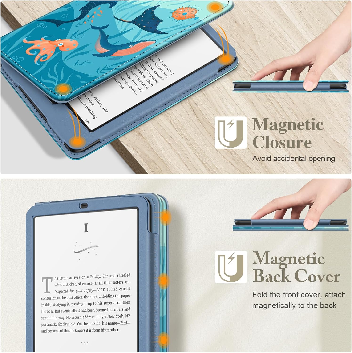 Detalle de FINTIE EKAZ140US Kindle Case with Kickstand, Hand Strap and Card Slot