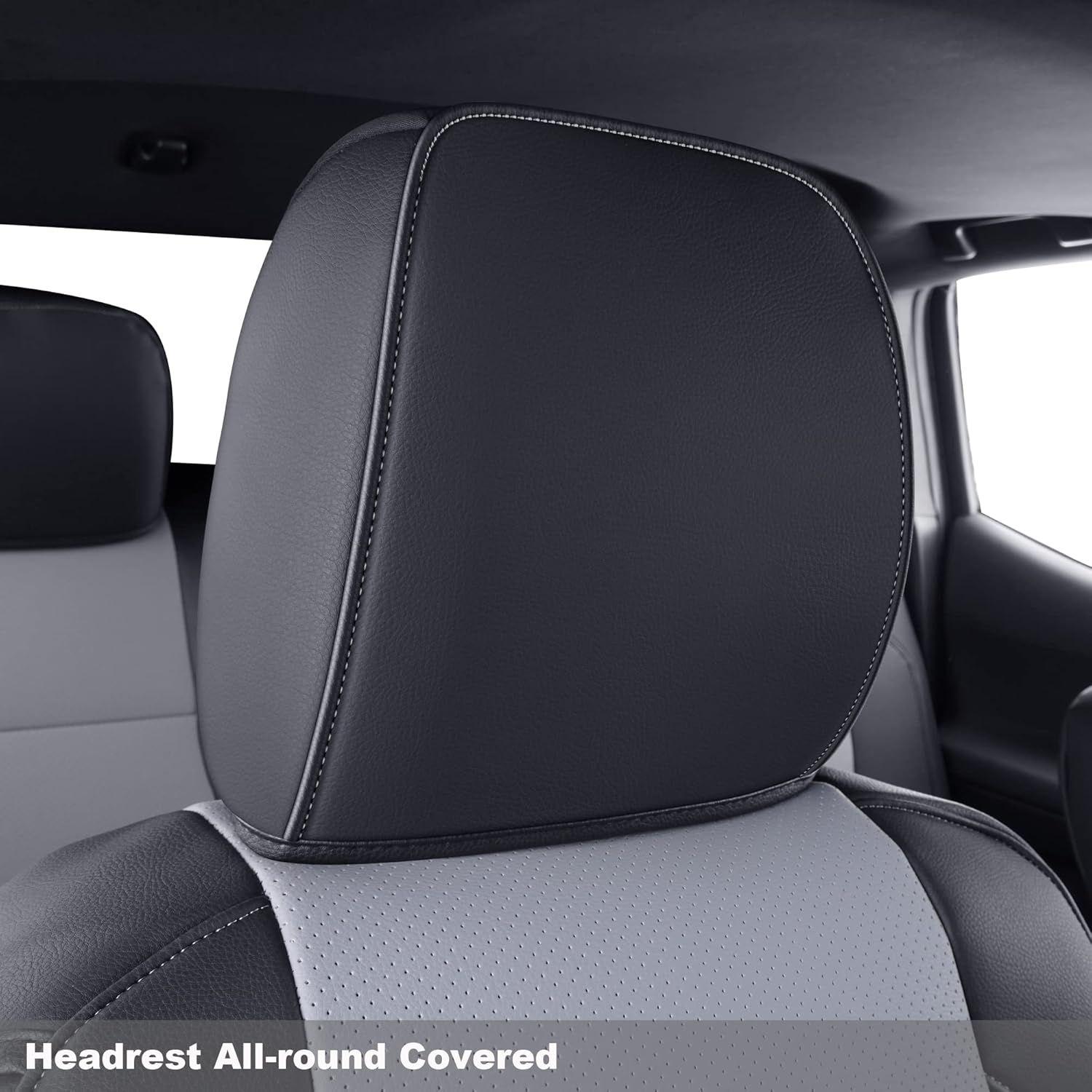 Thumbnail 2 de LUCKYMAN CLUB 2 Front Tacoma Seat Covers (Custom Fit 2016–2023) for Crew Cab & Extended Cab, Gray (2 pcs)