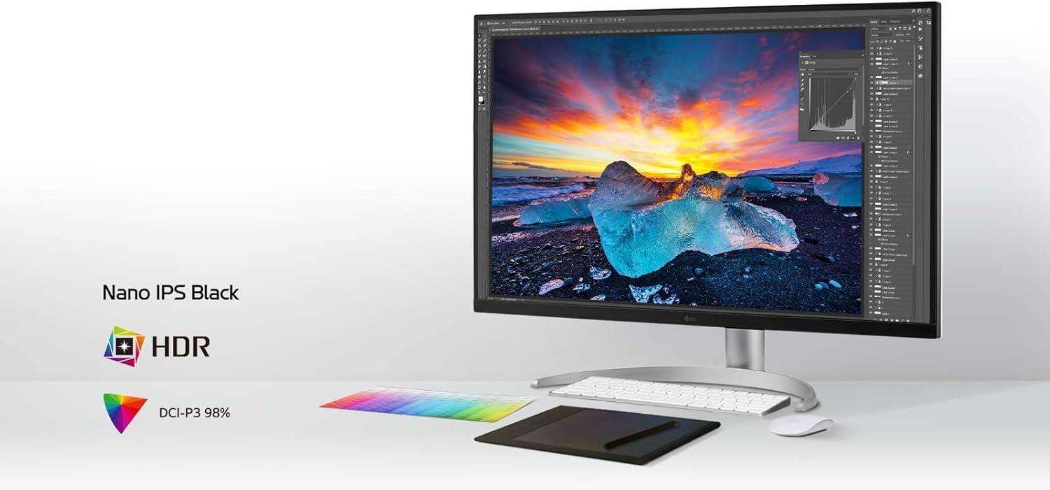 Thumbnail 2 de LG Ultrafine 32UQ850V-W.AEU : Écran PC 4K 32" IPS HDR400 et USB-C 90W