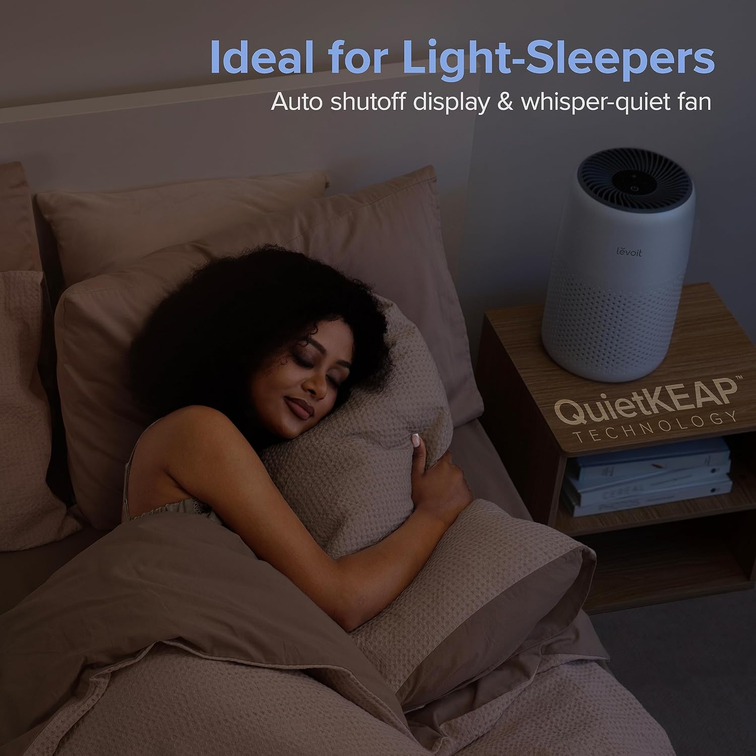 Detalle de Levoit LAP-C161-WUS Core Mini-P Air Purifier with HEPA and Carbon Filtration