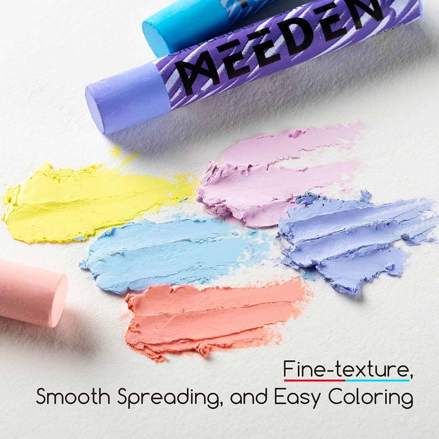 Detalle 2 de MEEDEN Soft Oil Pastels Set (72 Vibrant Colours) for Artists & Beginners
