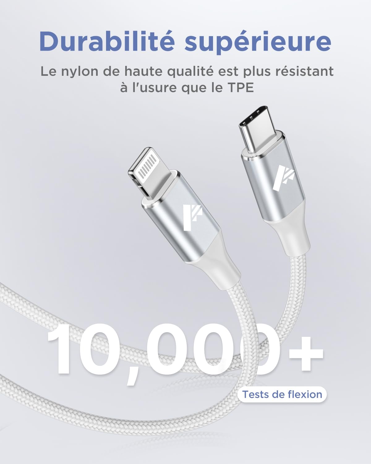 Thumbnail 3 de Aioneus Cable iPhone USB C 2M MFi Certifié