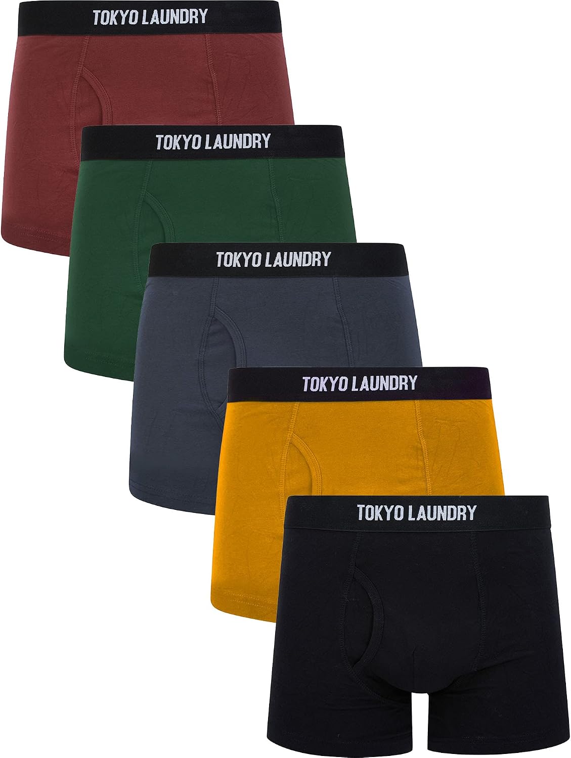 Detalle de Tokyo Laundry Men’s 5 Pack Boxer Shorts Set
