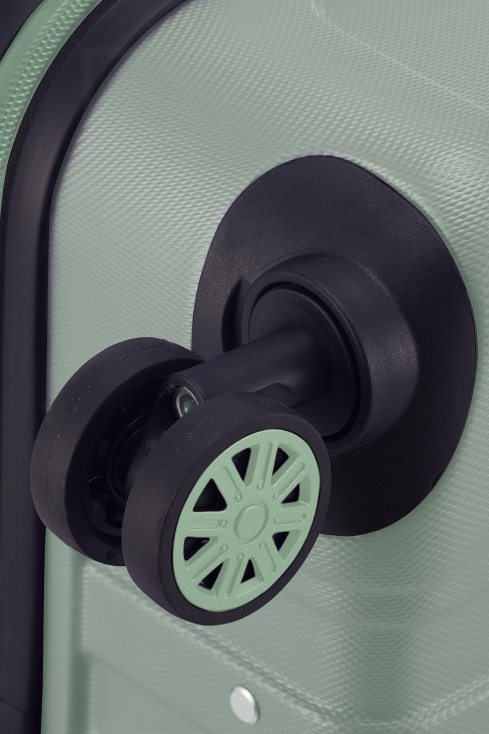 Detalle de SUITLINE Valigia cabina 55 cm in ABS opaco, 34 L, 4 ruote doppie e serratura TSA – Mint
