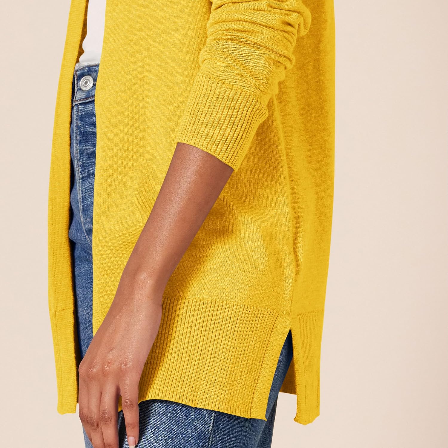 Detalle 2 de Amazon Essentials Women's Lightweight Long Open-Front Cardigan (Available in Plus Size)