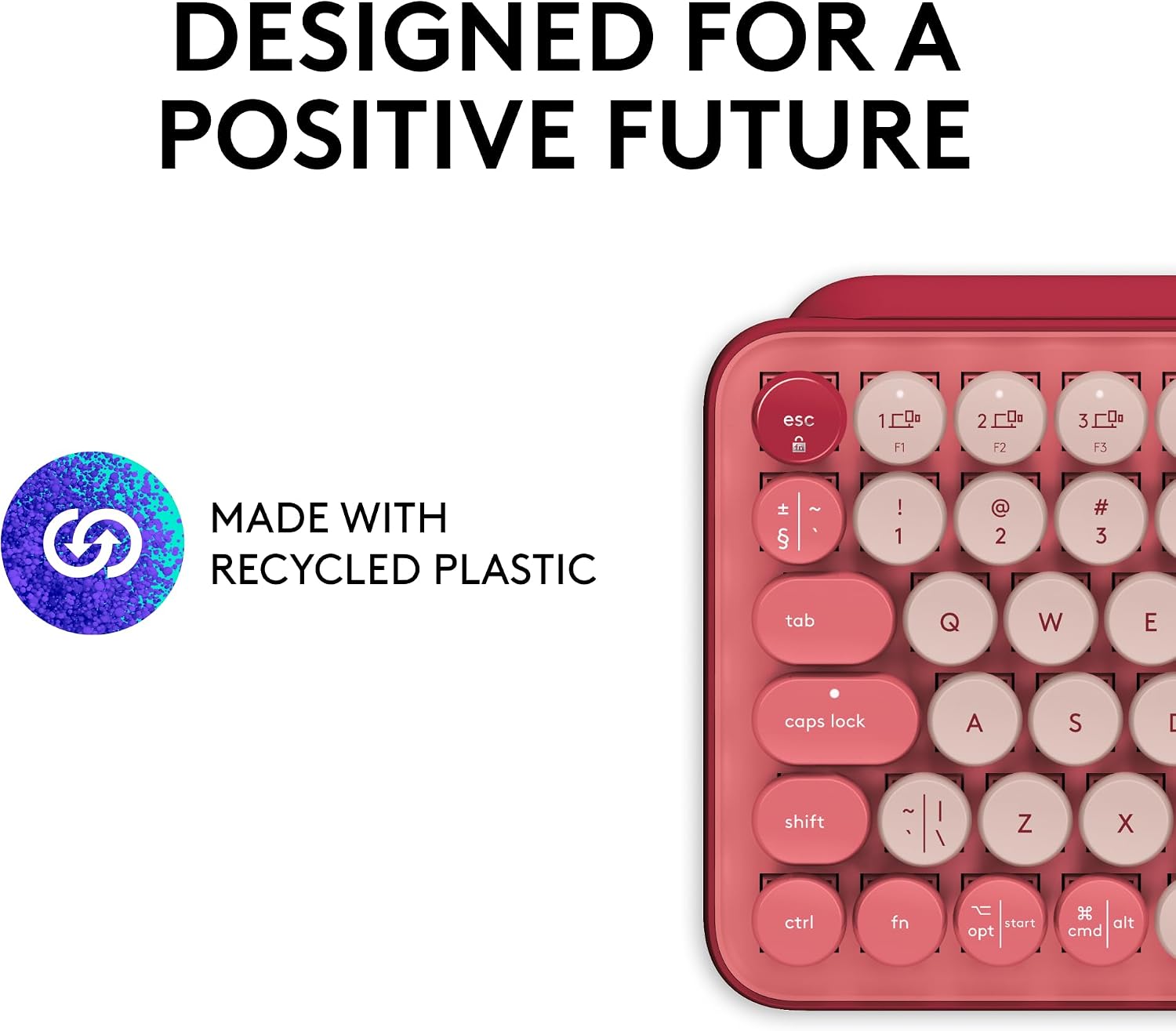 Thumbnail 4 de Logitech wireless mechanical keyboard, Rose