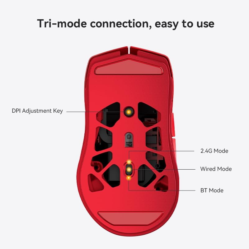 Thumbnail 6 de AJAZZ M259 Gaming Mouse, 64 g Magnesium-Aluminum Alloy, Tri-Mode, RGB