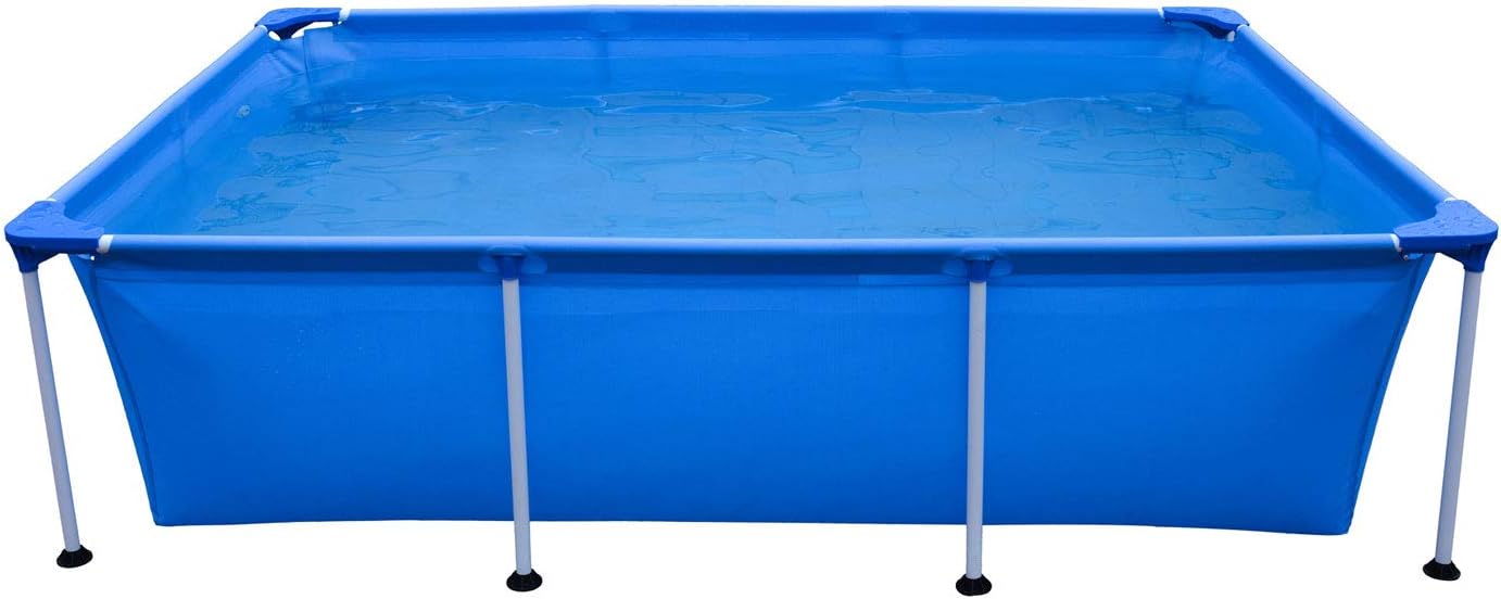 Detalle de AVENLI 17805 – basen stelażowy 258 × 179 × 66 cm ze stalową ramą i wkładką PVC