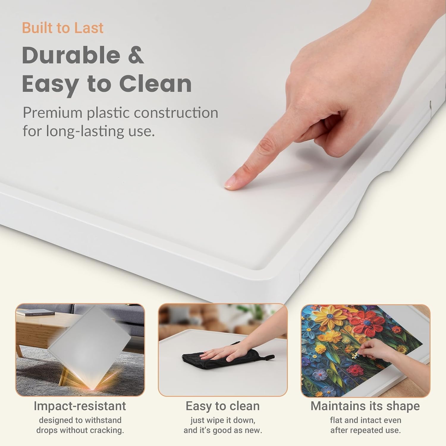 Thumbnail 6 de ALL4JIG 1000-Piece Rotating Puzzle Board with 360° Lazy Susan and Four Drawers