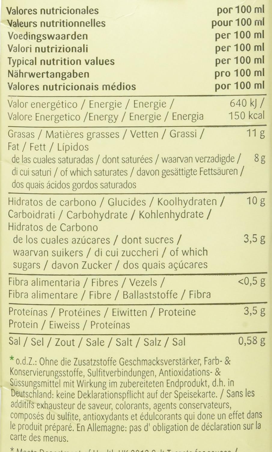 Detalle 2 de Knorr Garde d'or Sauce Béchamel 1l – Lot de 3, prêt à l’emploi