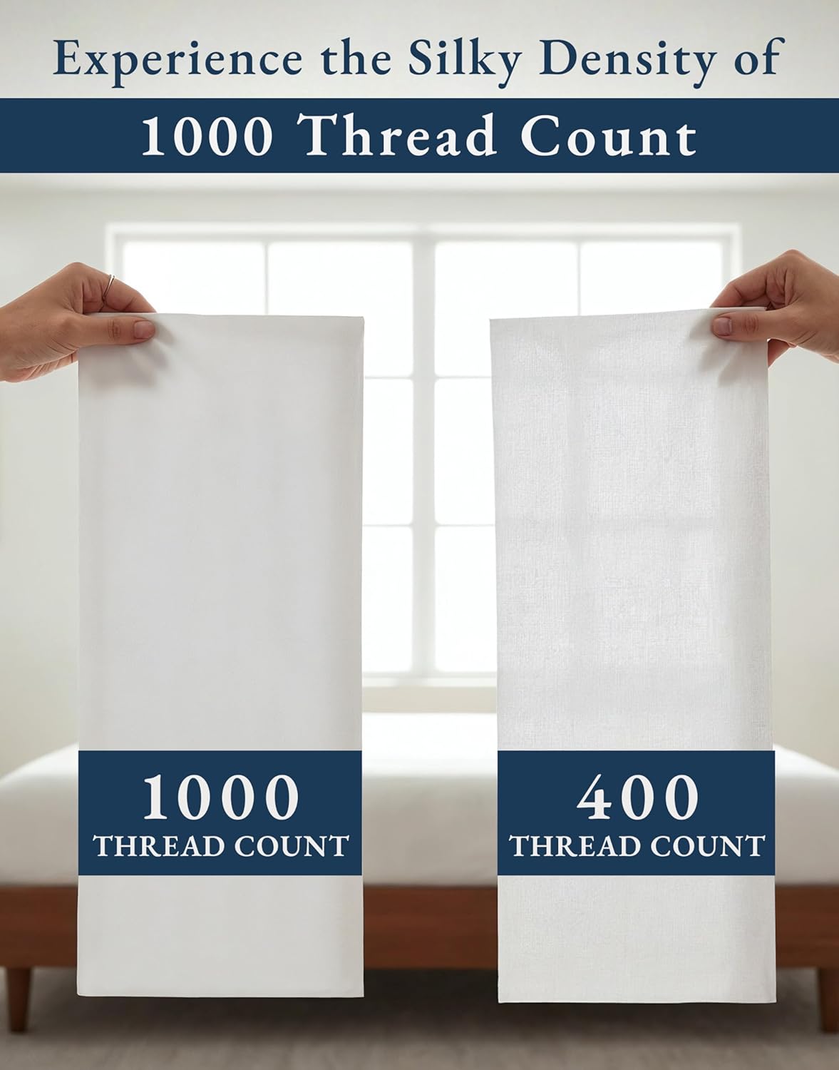 Thumbnail 3 de 100% Egyptian Cotton Sheets Queen 1000 TC