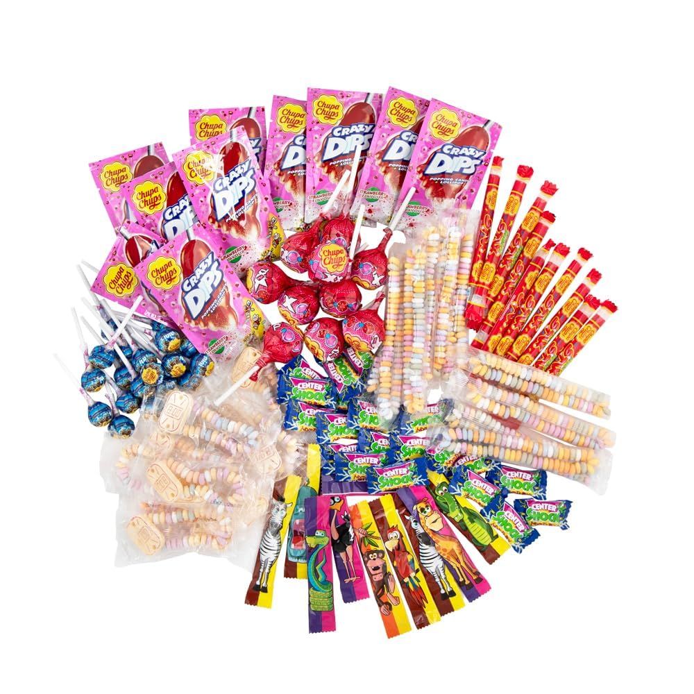 Detalle de Chupa Chups Teenager Süßigkeiten Mix – 100-teiliges Sortiment (1000 g) für Feiern