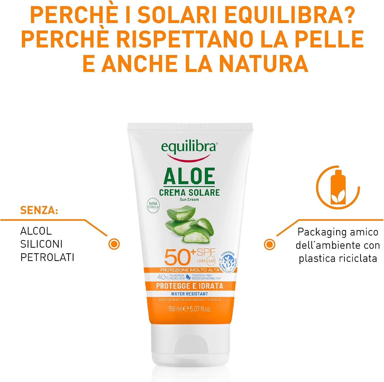Thumbnail 2 de equilibra Solari Aloe Crema Solare SPF 50+ — protezione delicata con Aloe Vera e oli preziosi, 150 ml
