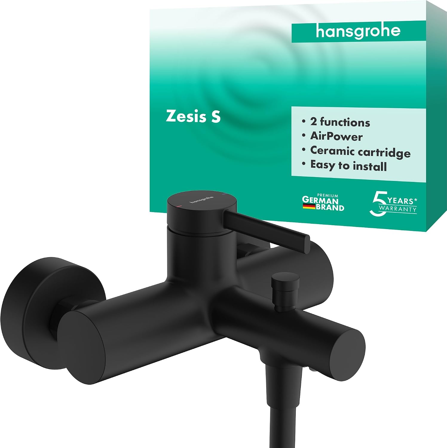 Detalle de hansgrohe Zesis S 74410000 – chromowana wylewka wannowa 18,1 cm z AirPower