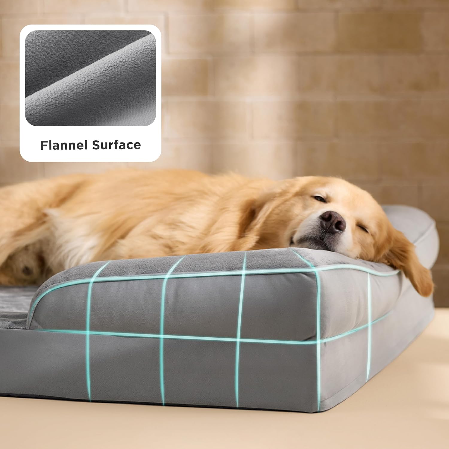 Thumbnail 5 de Bedsure Dog Sofa Bed Extra Large 122x89x20cm