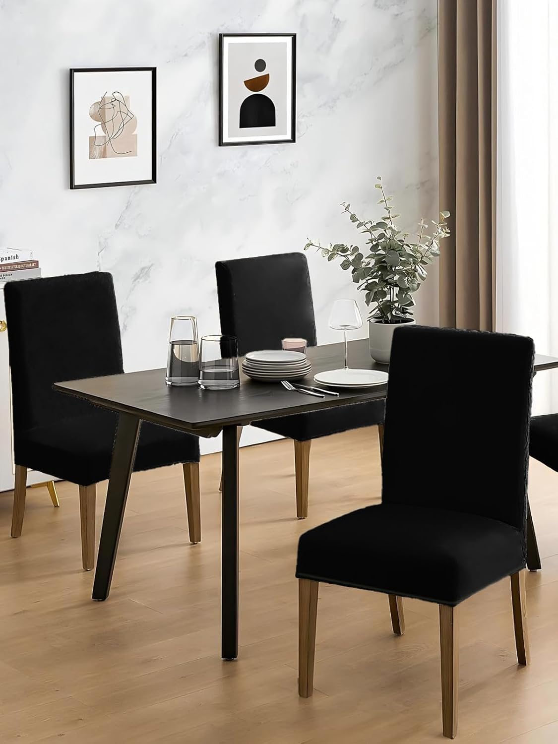 Detalle 2 de LANSHENG Stuhlhussen 4er Set 45–60 cm