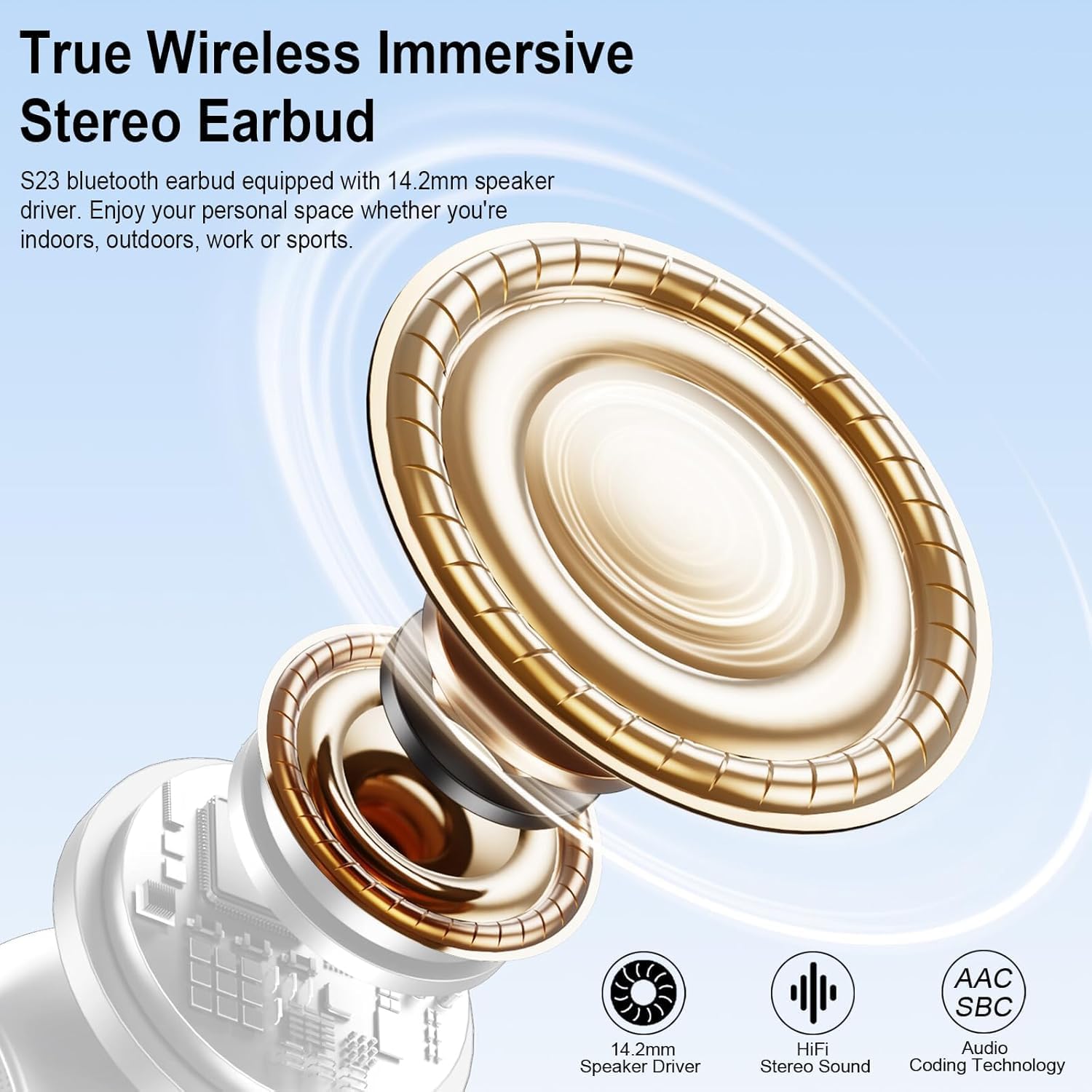 Thumbnail 2 de Drsaec Bluetooth Headphones 6D Deep Bass In-Ear, 40h Battery, ENC, USB-C, IPX7 – UK Review