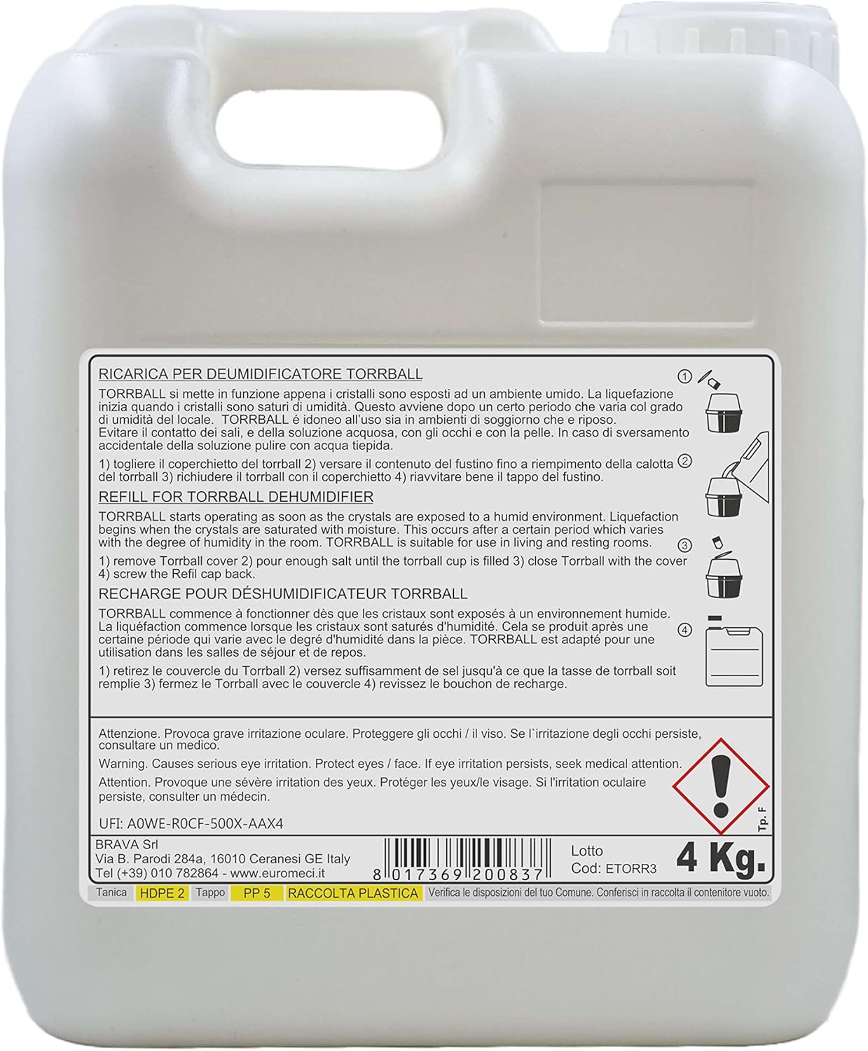 Detalle 2 de Euromeci Torr-Ball Ricarica 4000 g