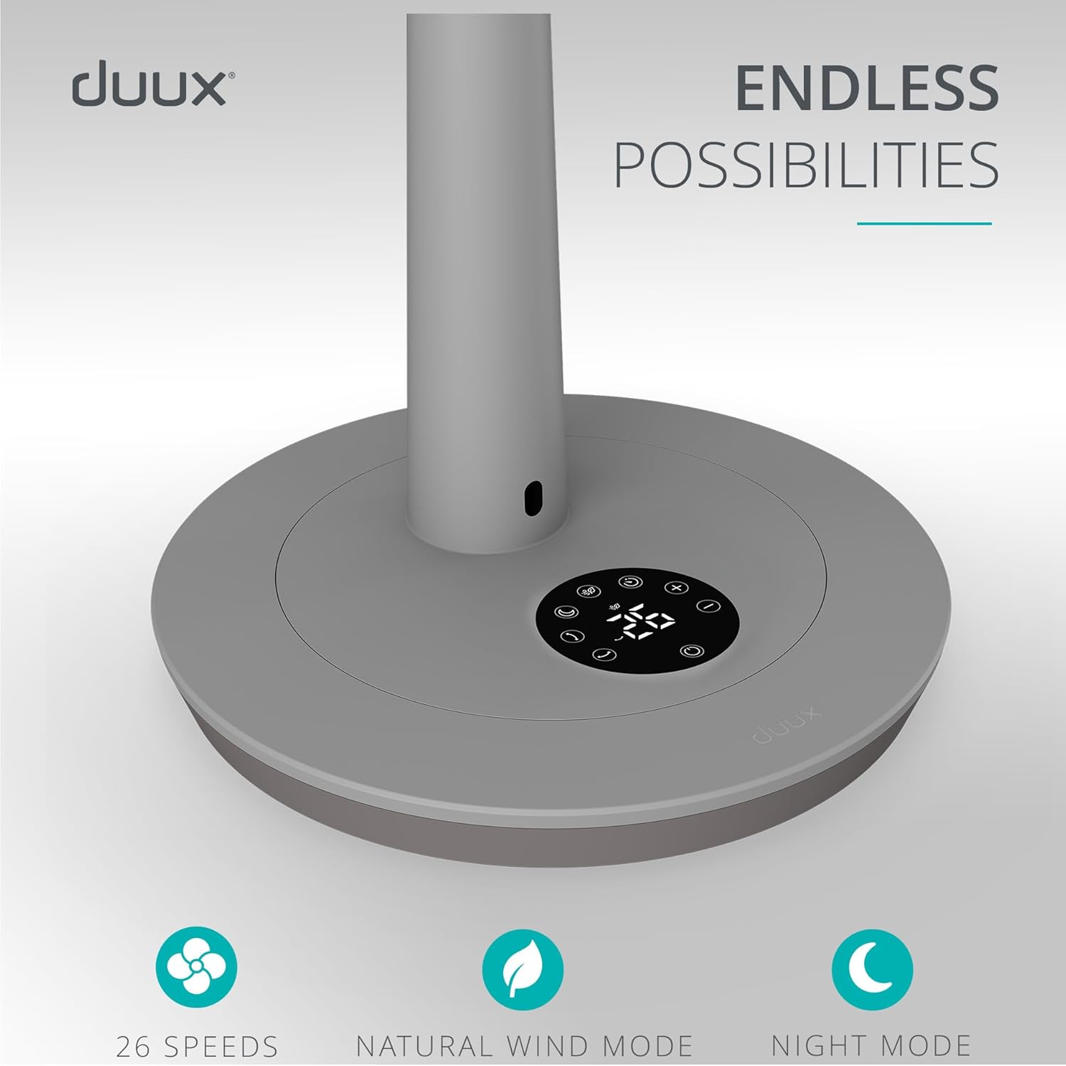Detalle 2 de Duux Whisper 3 Standing Fan – 13dB, 26 speeds, height-adjustable with remote