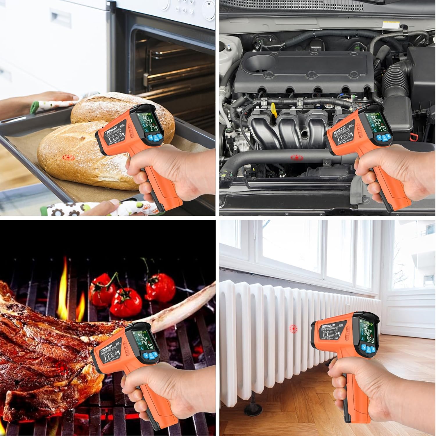 Thumbnail 6 de MESTEK Infrared Thermometer Gun −58°F to 1472°F