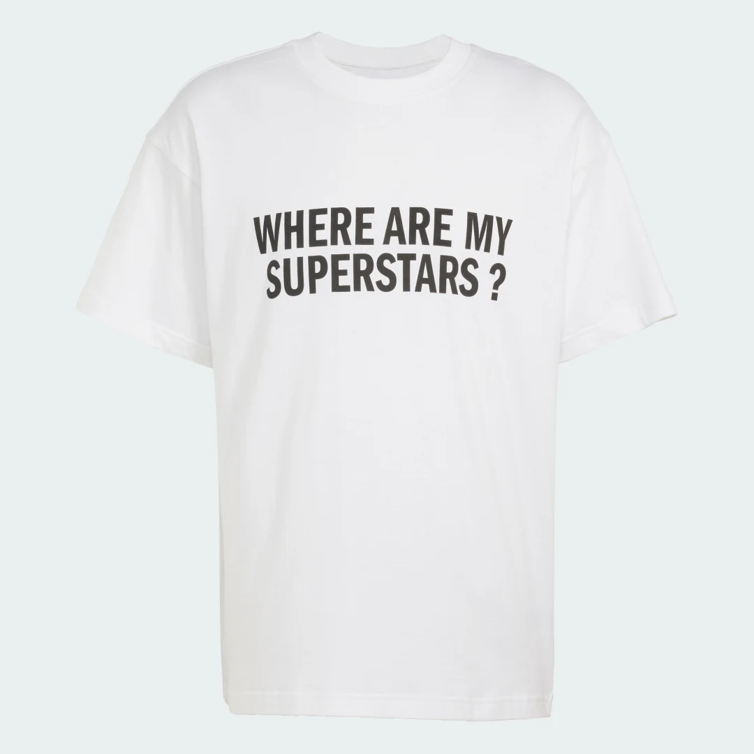 Thumbnail 3 de Camiseta Adidas Where Are My Superstars MENS - blanco