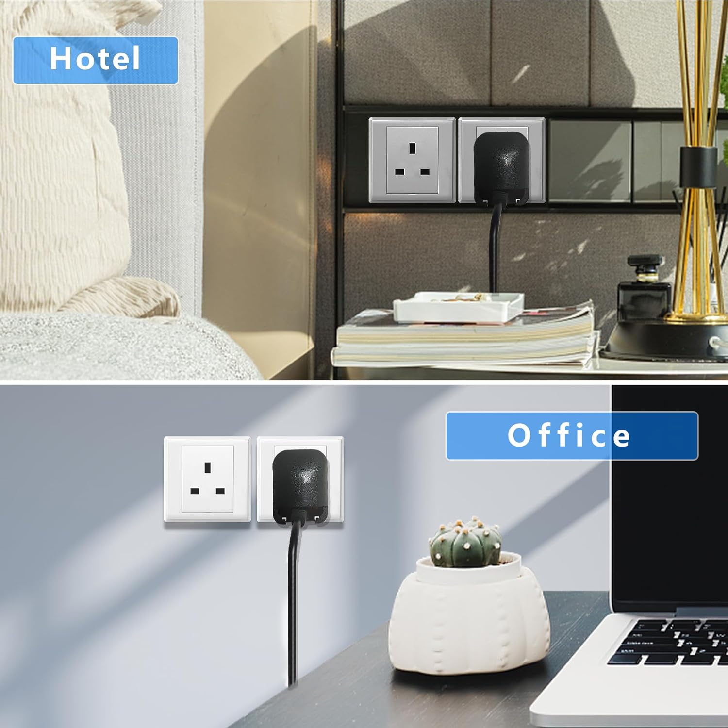 Thumbnail 5 de OFOAEEA Euro to UK Plug Adapter 13 A 🔌