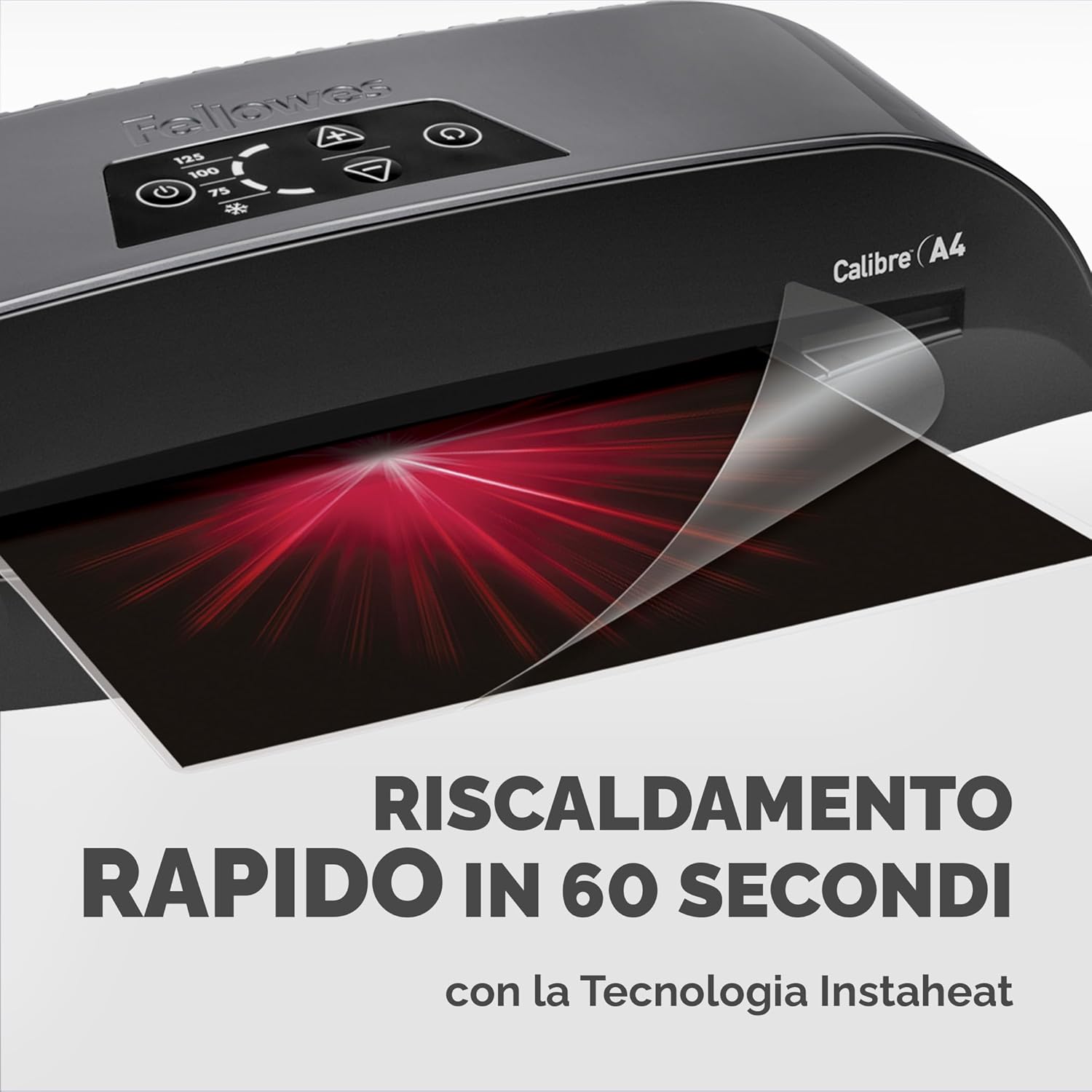 Thumbnail 1 de Fellowes Plastificatrice A3 per piccoli uffici, pronta in 1 minuto (HotSwap, spegnimento e modalità riposo) con kit da 10 fogli A4, nero