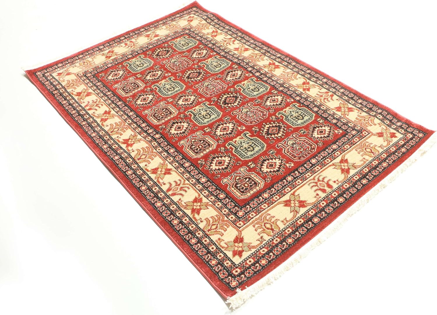 Thumbnail 4 de RugVista Kazak Simav Rug, 120 x 180 cm, Red and Beige, Medium Pile