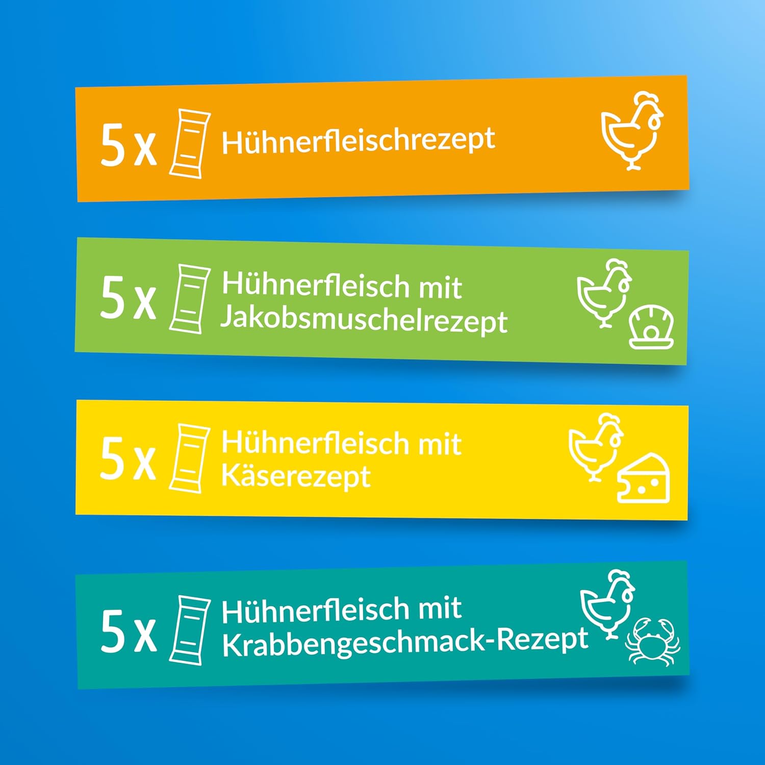 Detalle de INABA Churu Katzen Leckerlies Einzelzutat mit Huhn – Kalorienarm, getreidefrei, 100% natürliches Fleisch, Creamy Leckerli, 20 x 14 g