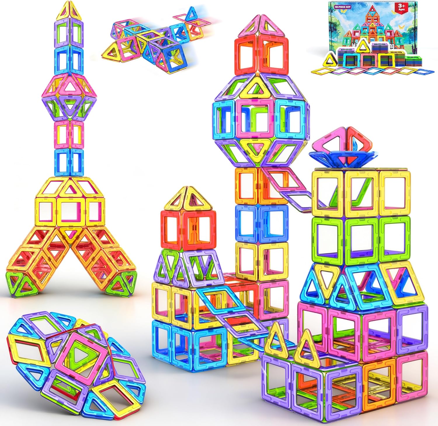 Detalle de CoolJOY Magnetische Bausteine 40 Teile