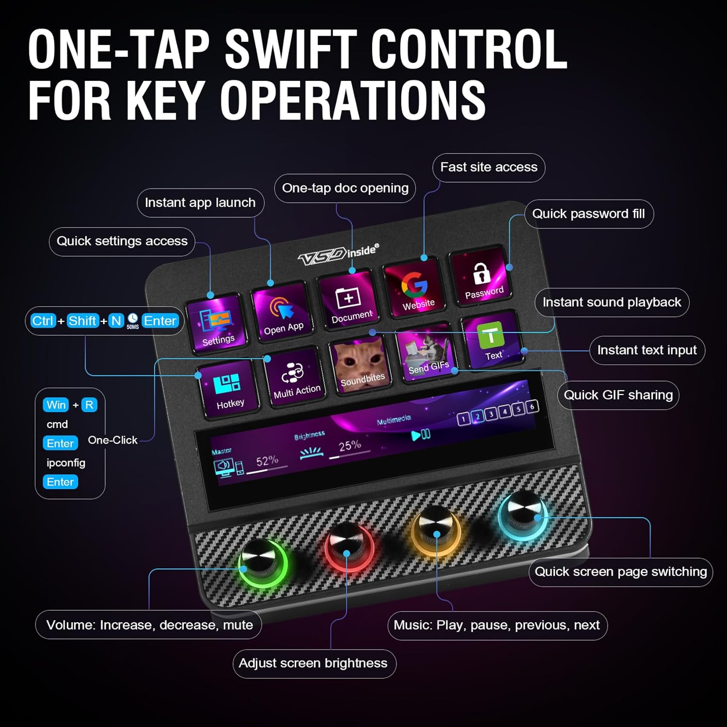 Thumbnail 1 de VSDINSIDE Macro Pad 10-key ⌨