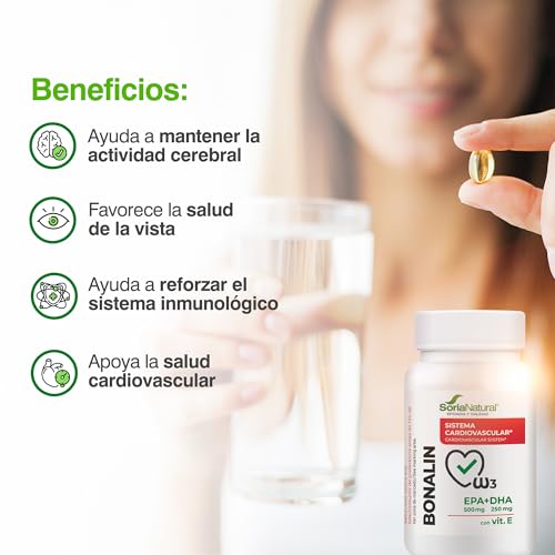 Detalle 2 de Soria Natural Bonalin EPA 500mg DHA 250mg — 30 perlas 💊