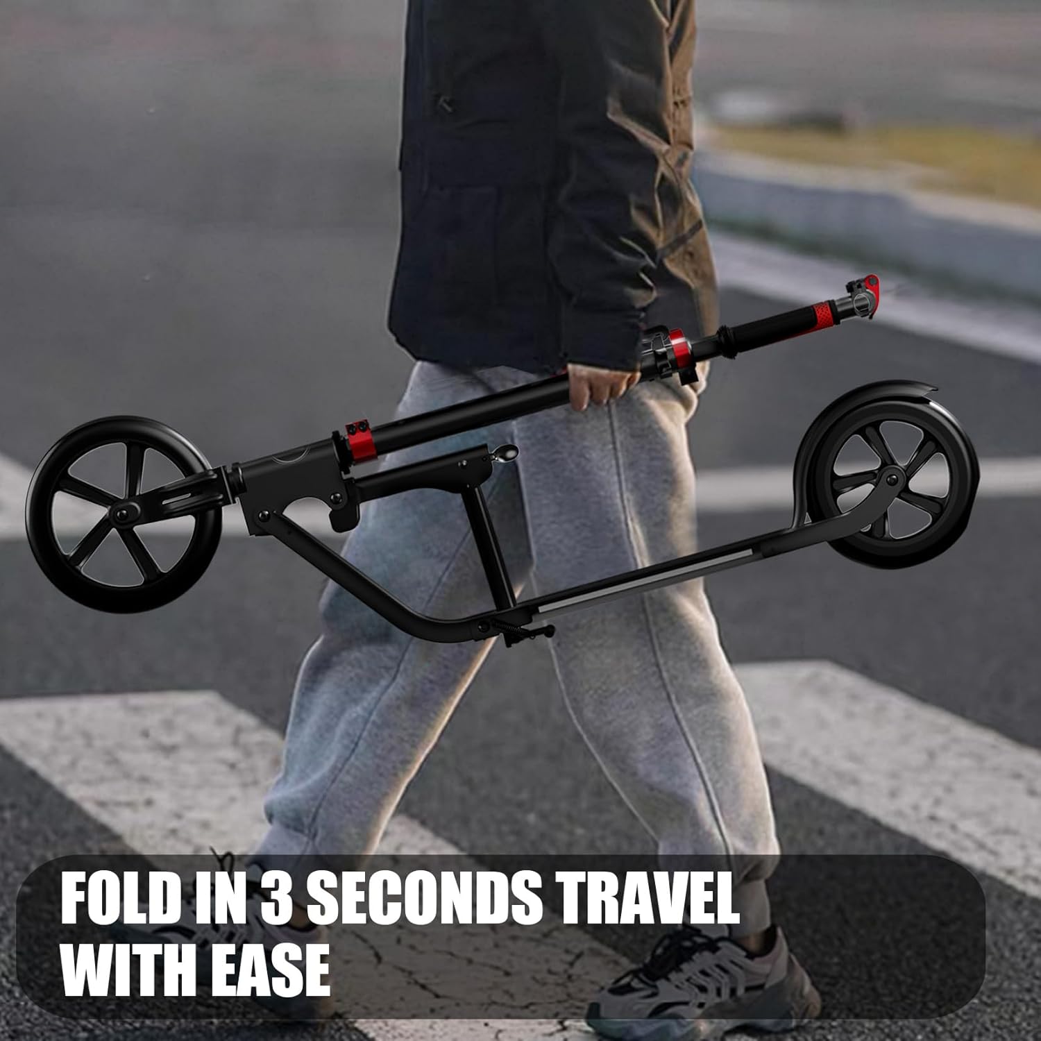 Thumbnail 4 de LEEYV Adult Scooter with Big Wheels