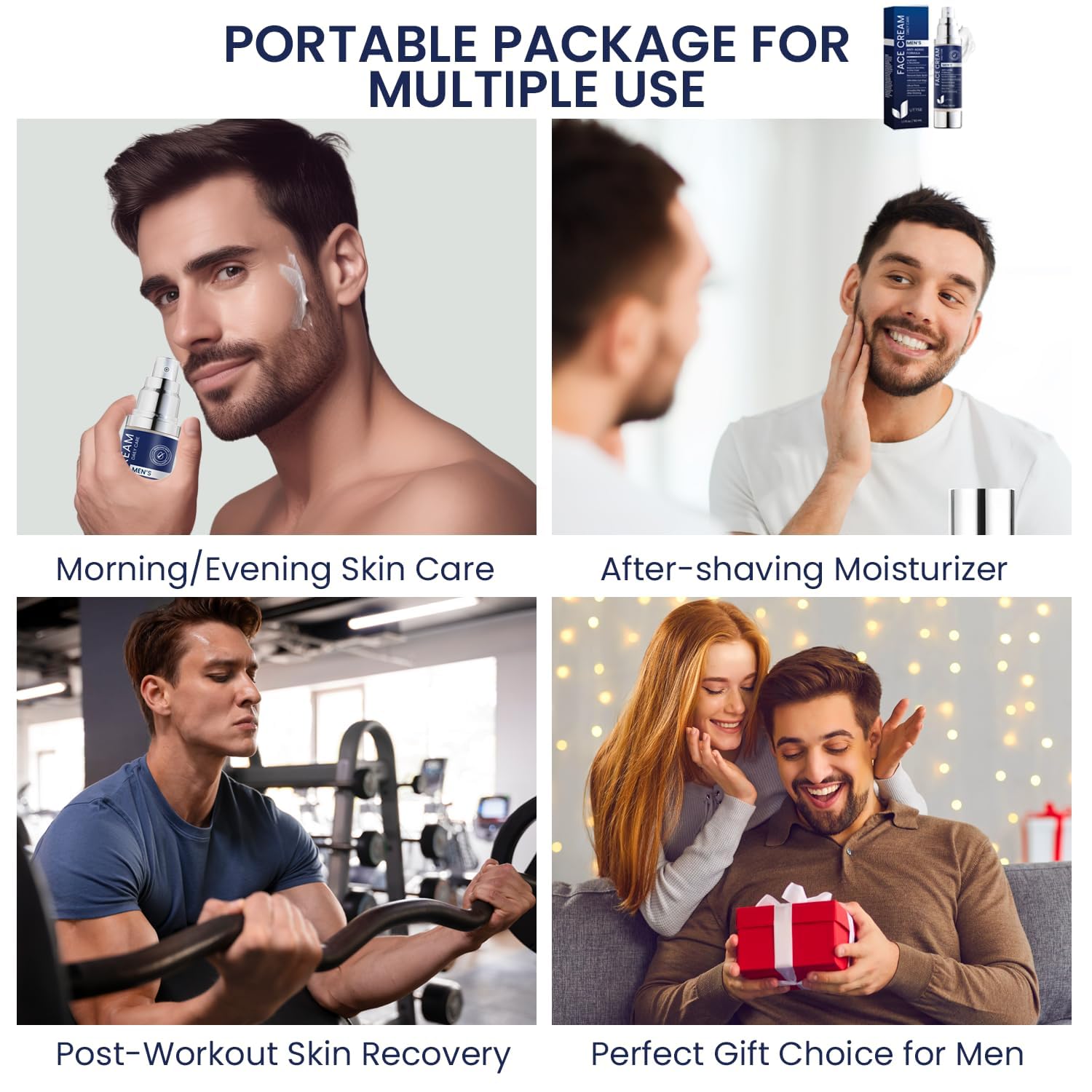 Thumbnail 5 de Uttse 6-in-1 Men's Face Moisturizer: 1.7 fl oz for Eyes, Skin, and Hydration