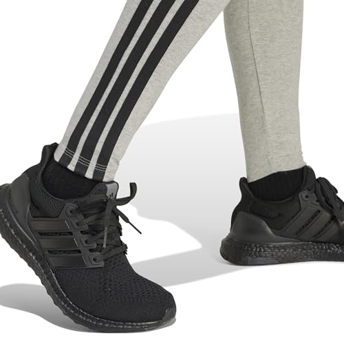 Detalle de adidas Essentials 3‑Stripes Cotton Leggings XS gris/negro