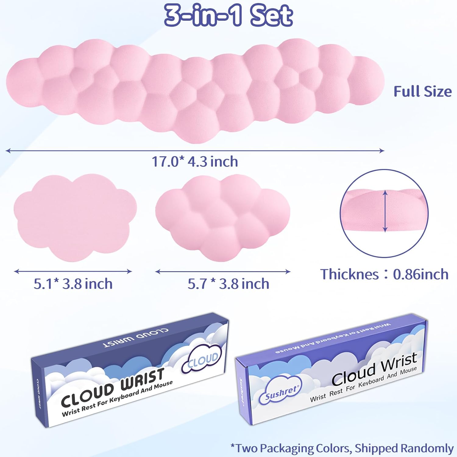 Thumbnail 6 de Sushret Nuage repose-poignet 38×11 cm 🖱️