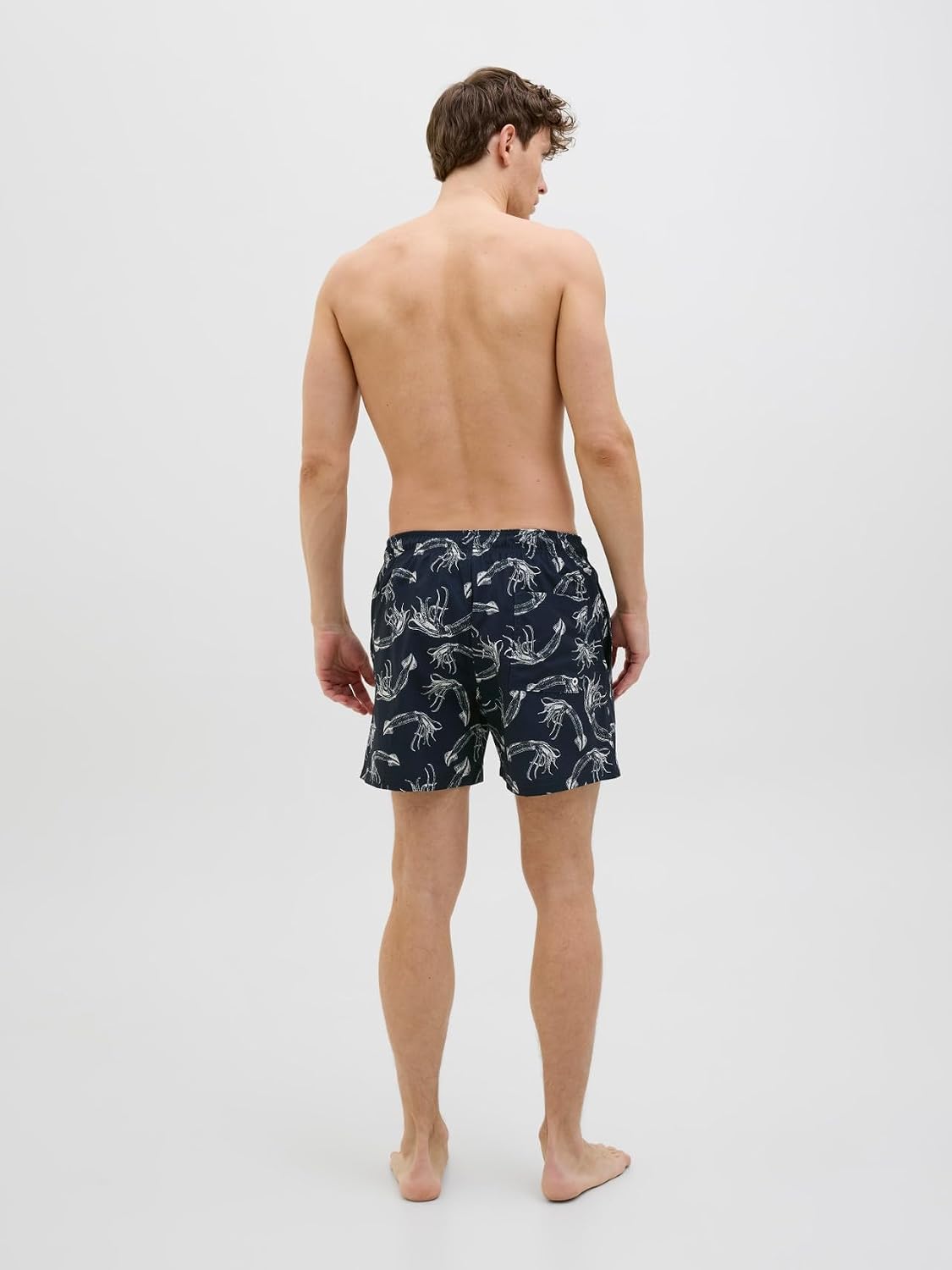 Detalle de Jack & Jones Jpstmaui Jjswim Mature AOP AKM SN Uomo – Pantaloncini da mare con cintura fissa
